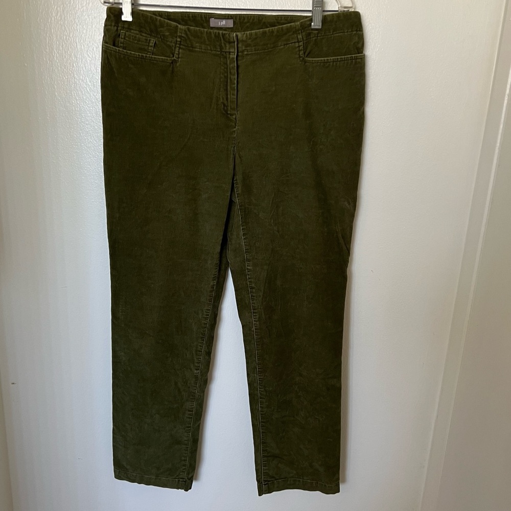 J. Jill Olive Green Corduroy Pants Gem